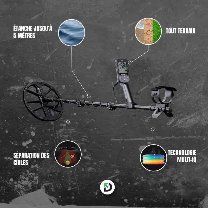 Détecteur Minelab Equinox 900 - DDis