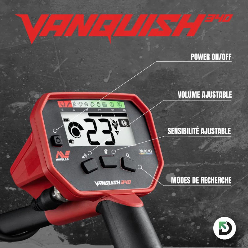 Détecteur Minelab Vanquish 340 - DDis