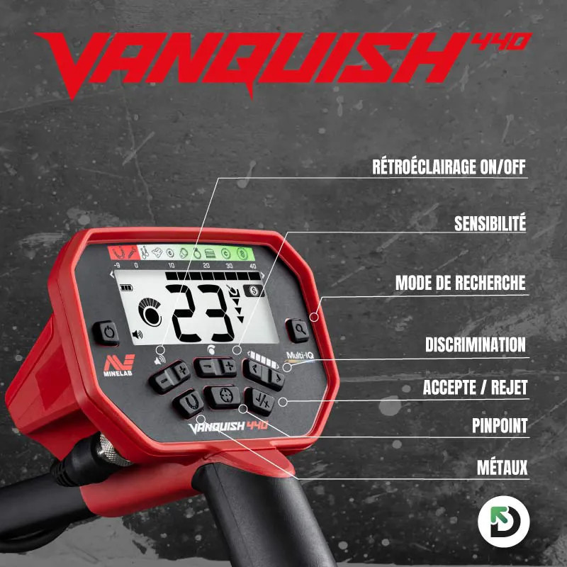 Détecteur Minelab Vanquish 440 - DDis
